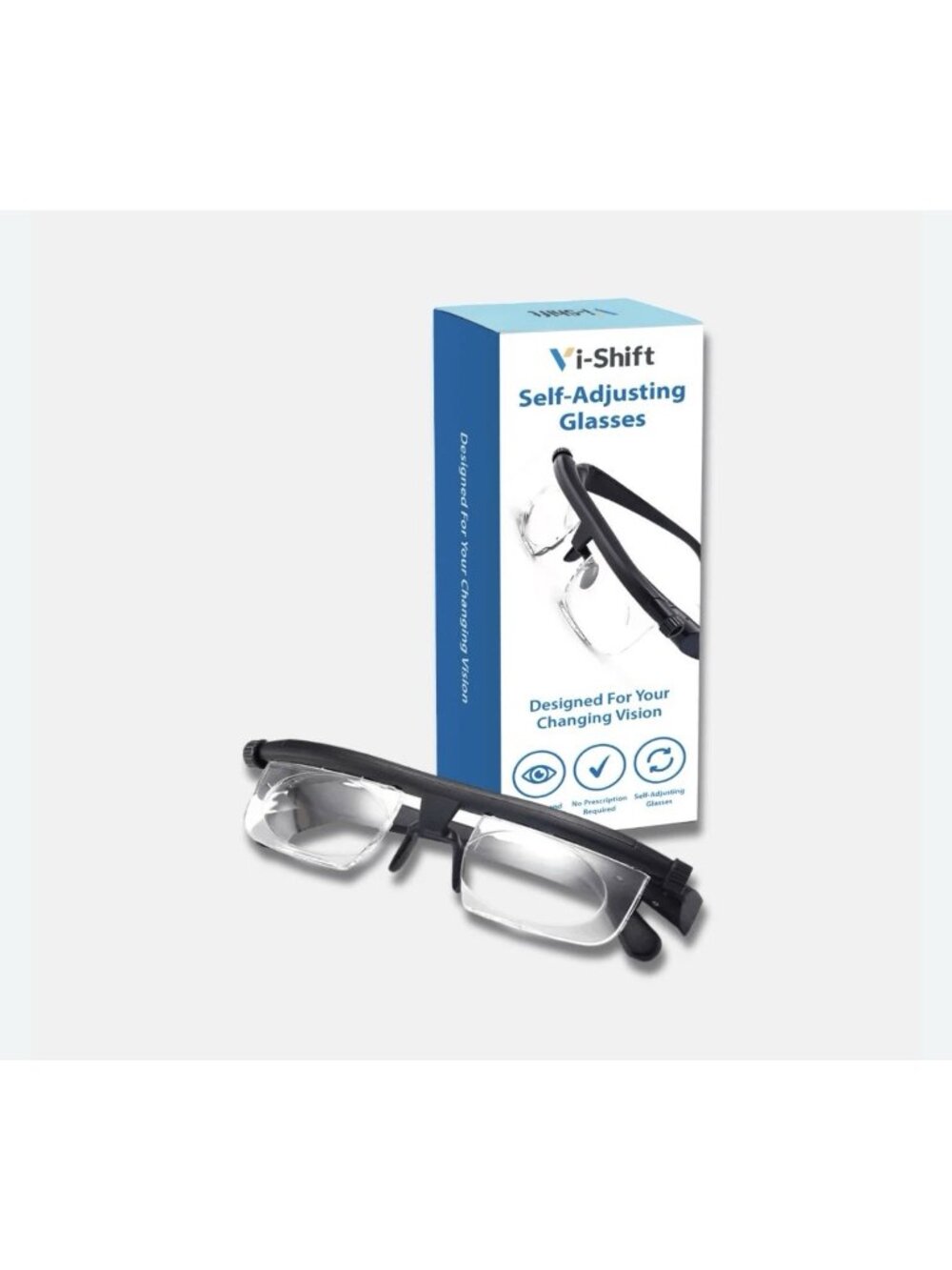 V i-Shift Self Adjusting Reading Glasses - New In Box.